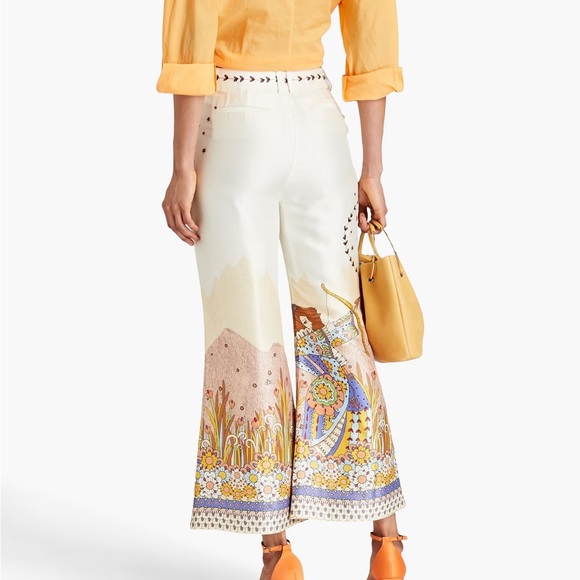 Zimmermann Pants - ZIMMERMANN
Printed silk crepe de chine kick-flare pants